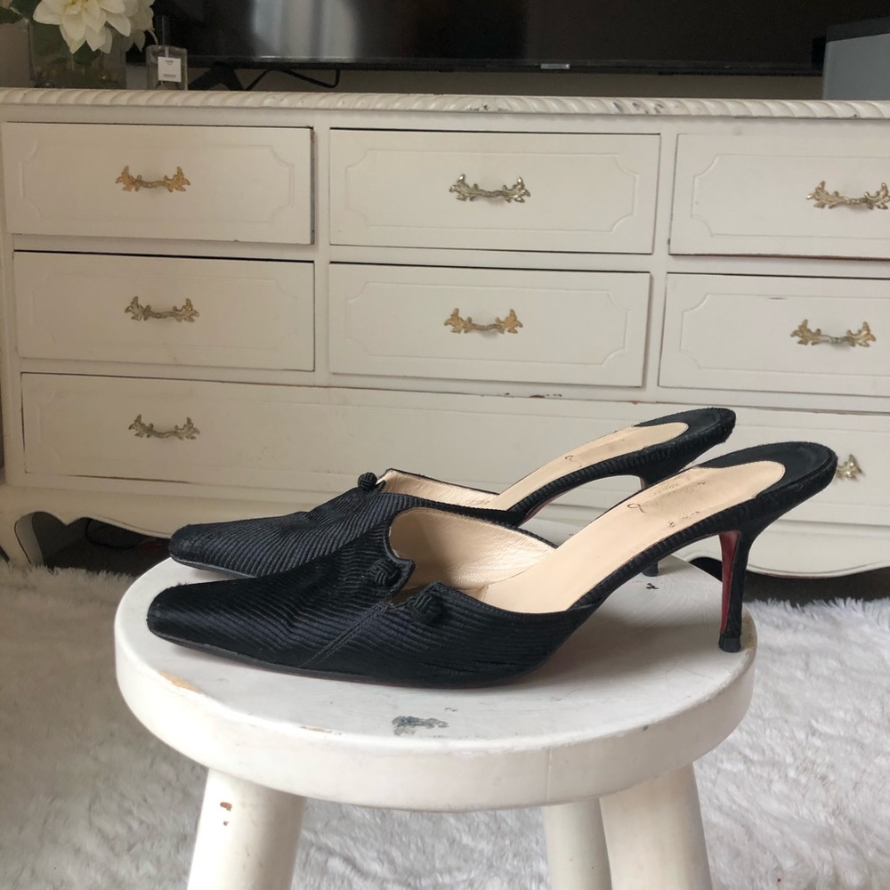 Christian Louboutins mule kitten heels 39.5 - Picture 2 of 9